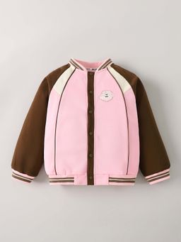 Hopscotch - Bunny Embroidered Varsity Jacket