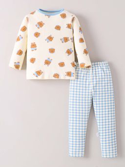 Hopscotch - Teddy Cotton Pyjama With T-Shirt
