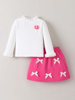 Hopscotch - Bow Applique Skirt with Top