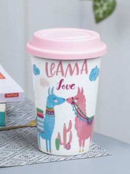 Voncasa - Coffee Mug with Lid (400 Ml)