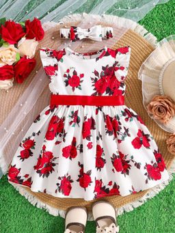 Oh Rare - Girls Short Sleeved Ready To Wear Midi Dress