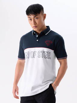 The Souled Store - Official Superman: Man Of Steel Men Polo T-Shirt