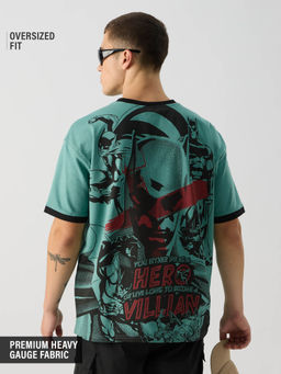 The Souled Store - Official Batman: Die a hero Men Oversized T-Shirt