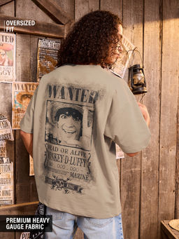 The Souled Store - Official One Piece: Most Wanted Oversized T-Shirt