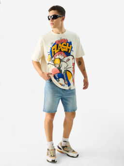 The Souled Store - Official Naruto: Yellow Flash Oversized T-Shirt