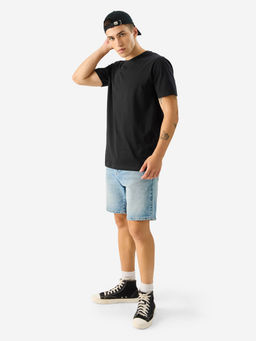 The Souled Store - Solids: Midnight Black T-Shirt