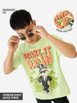 The Souled Store - Official Monopoly: Make It Rain Men Oversized T-Shirt