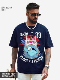 The Souled Store - Official Kung Fu Panda: Pandya 33 Oversized T-Shirt