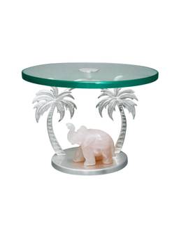 EL' UNIQUE - Elephant Palm Tree Decorative Platter