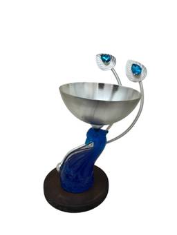 EL' UNIQUE - Peacock Bowl-Silver