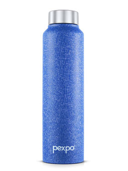 Pexpo - Chromo Blue-Crocodile Finish Stainless Steel Fridge Bottle - 750ml