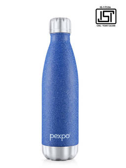 Pexpo - Electro Blue Stainless Steel Vacuum Insulated Hot & Cold Flask - 500ml