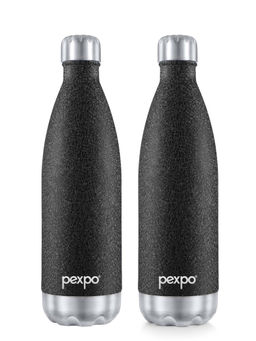 Pexpo - Electro Black Stainless Steel Vacuum Insulated Hot & Cold Flask - 750ml