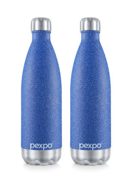 Pexpo - Electro Blue Stainless Steel Vacuum Insulated Hot & Cold Flask - 750ml
