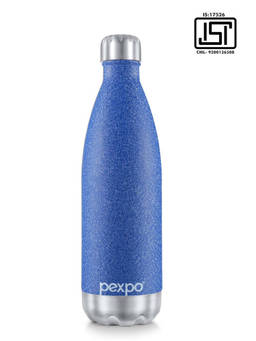 Pexpo - Electro Blue Stainless Steel Vacuum Insulated Hot & Cold Flask - 750ml