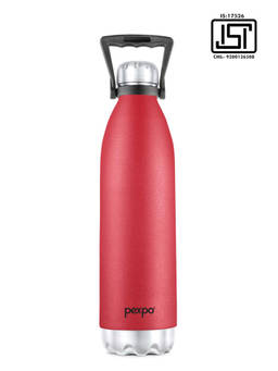 Pexpo - Echo Crimson Red Stainless Steel Vacuum Insulated Hot & Cold Flask - 1800ml