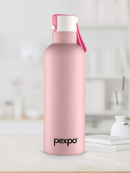 Pexpo - Oslo Baby Pink Stainless Steel Vacuum Insulated Hot & Cold Flask - 500ml