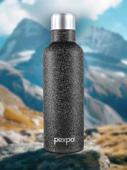 Pexpo - Oreo Black Stainless Steel Vacuum Insulated Hot & Cold Flask - 500ml