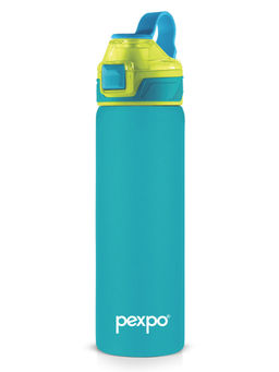Pexpo - Arctic Turquoise Blue Stainless Steel Fridge Bottle-Sipper - 900ml