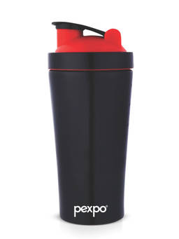 Pexpo - Kayo Knight Black Stainless Steel Gym Shaker - 800ml