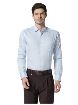 Park Avenue - Men Medium Blue Shirt