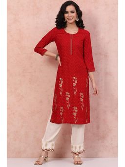 Rangriti - Red Printed Kurta