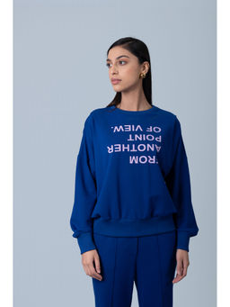 Muvazo - Women Snorkel Blue Point Of View Sweatshirt