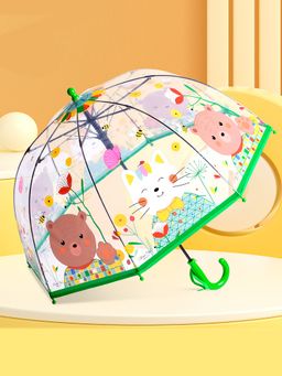 Little Surprise Box - Dome Style Mr.Bowtie Bunny Transparent Green Umbrella