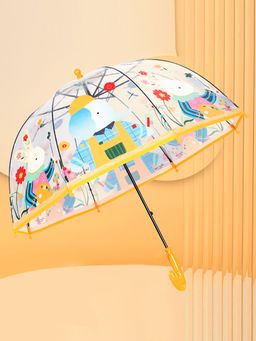Little Surprise Box - Dome Style Elephant Rabbit Transparent Yellow Umbrella
