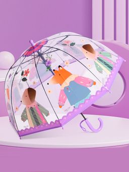 Little Surprise Box - Dome Style Ms.Foxy Transparent Purple Umbrella
