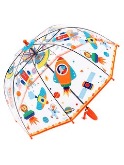 Little Surprise Box - Dome Style Rocket Theme Transparent Umbrella