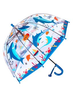 Little Surprise Box - Dome Style Sea Shark Theme Transparent Umbrella