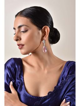 SWABHIMANN - Astor Rose Crystal Zirconia Dangler Earrings