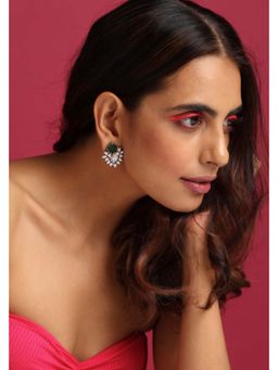 SWABHIMANN - Mae Emerald Stud Earrings