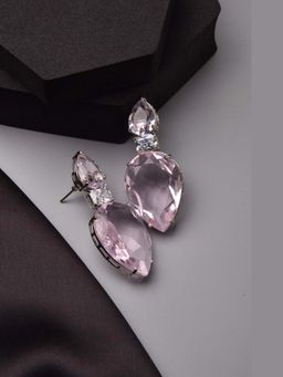 SWABHIMANN - Barbara Rose Quartz Dangler Earrings