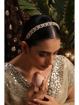 SWABHIMANN - Meha Red Polki Sheesh Phool