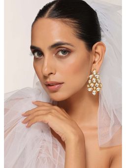 SWABHIMANN - Nandini Gold Plated Kundan Dangler Earrings