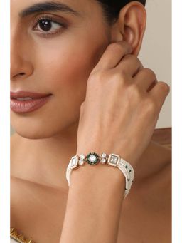 SWABHIMANN - Kaya Green Polki Bracelet