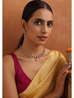 SWABHIMANN - Manika Mint Temple Necklace Set