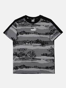 Puma - Alpha Aop Boys Black T-shirts