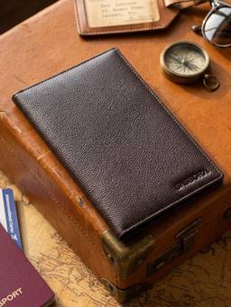 Sassora - Genuine Leather RFID Blocking Travel Organizer for Men and Women