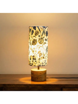 ExclusiveLane - White Indigo Bloom Decorative Table Lamp