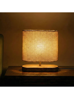 ExclusiveLane - Beige Subtle Glow Decorative Table Lamp