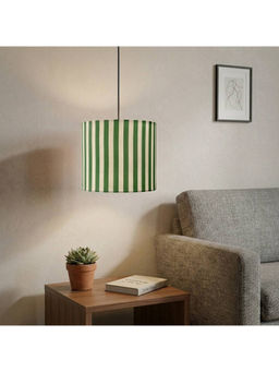 ExclusiveLane - Green ‘Nature Essence’ Cotton Cloth Hanging Pendant Lamp