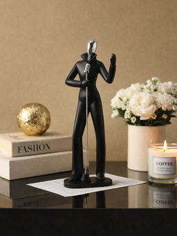 Smokey Cocktail - Black Option B Musical Men Decor Sculpture