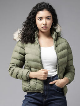 CAYMAN - Women Lightweight Outdoor Parka Jacket Olive