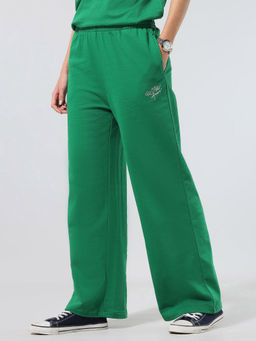 U.S. POLO ASSN. - Wide Leg Fit Lounge Trousers Green