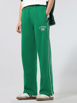 U.S. POLO ASSN. - Straight Fit Lounge Trousers Green