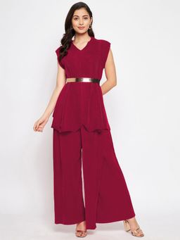 Uptownie - Womens Pleated Co-Ord (Set of 2)