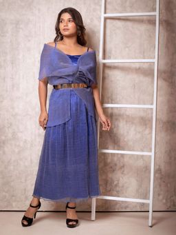 Uptownie - Womens Pleated Top with Front Detailing and Skirt (Set of 2)